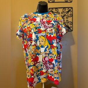 Disney Cakeworthy Alice and Wonderland AOP size Medium